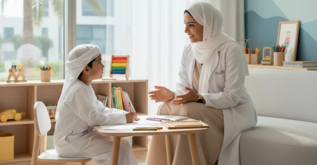child-psychologist-therapy-session-in-abu-dhabi-regarding-childrens-mental-health-services