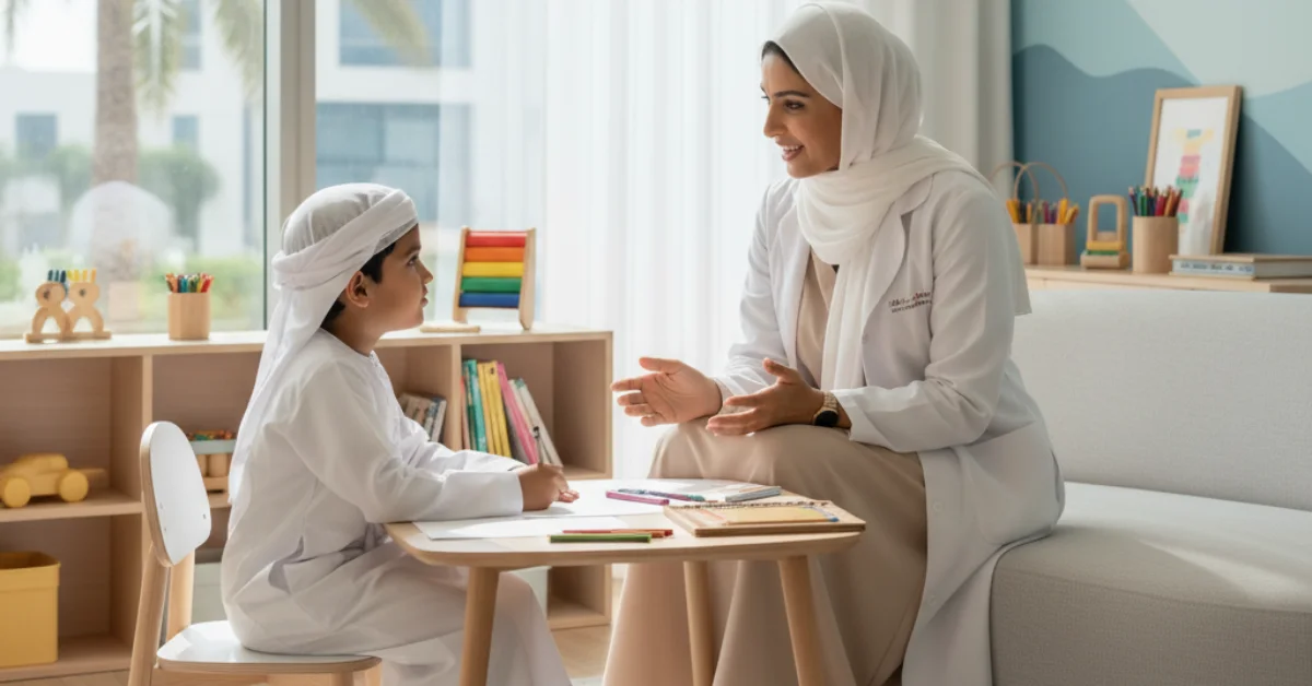 child-psychologist-therapy-session-in-abu-dhabi-regarding-childrens-mental-health-services