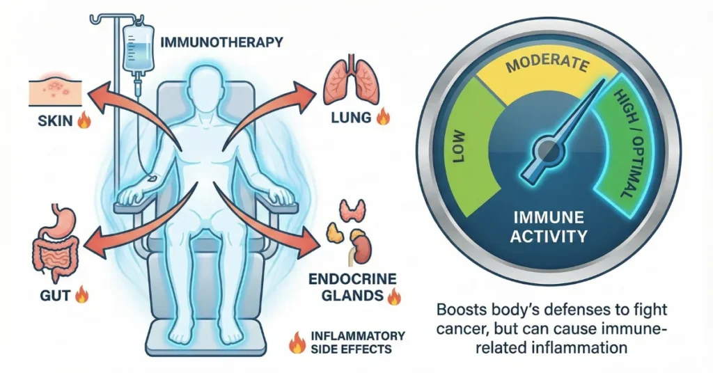 immunotherapy-side-effects-body-organs-immune-activity-infographic-guide
