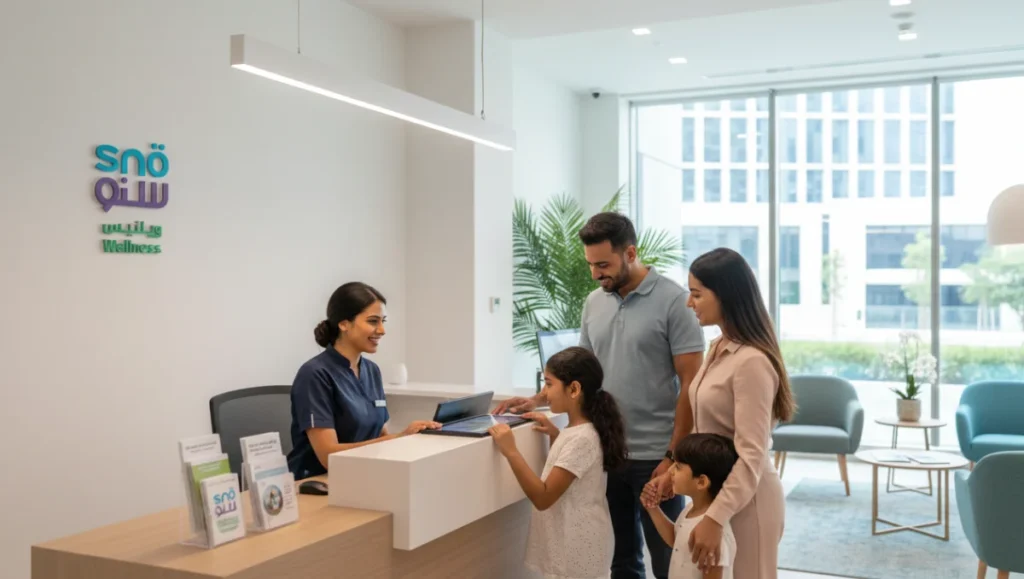 a-family-visits-a-clinic-for-the-4-critical-steps-in-psychiatric-diagnosis-in-abu-dhabi