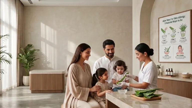 specialist telling benefits of Aloe Vera For Skin Allergy improvement